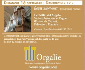 Concert "Le Trillio del Angelo" - Orgalie @ Eglise Saint Just