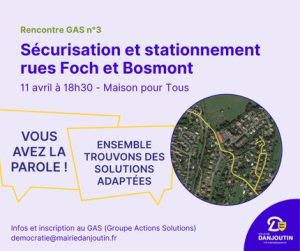Deuxième rencontre - GAS sécurisation et stationnement rues Foch et Bosmont @ Maison Pour Tous