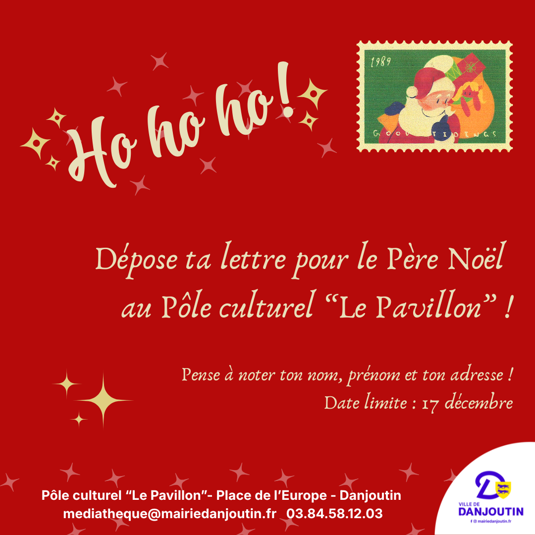 La boîte aux lettres du Père Noël t’attend au Pôle culturel “Le Pavillon”