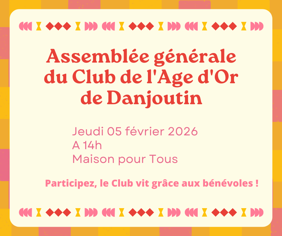 Assemblée générale du club de l'âge d'or