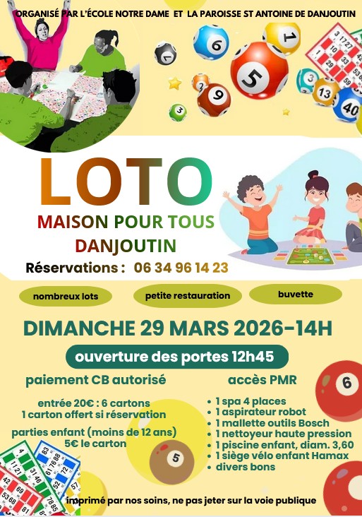 Loto Paroisse / école Notre Dame