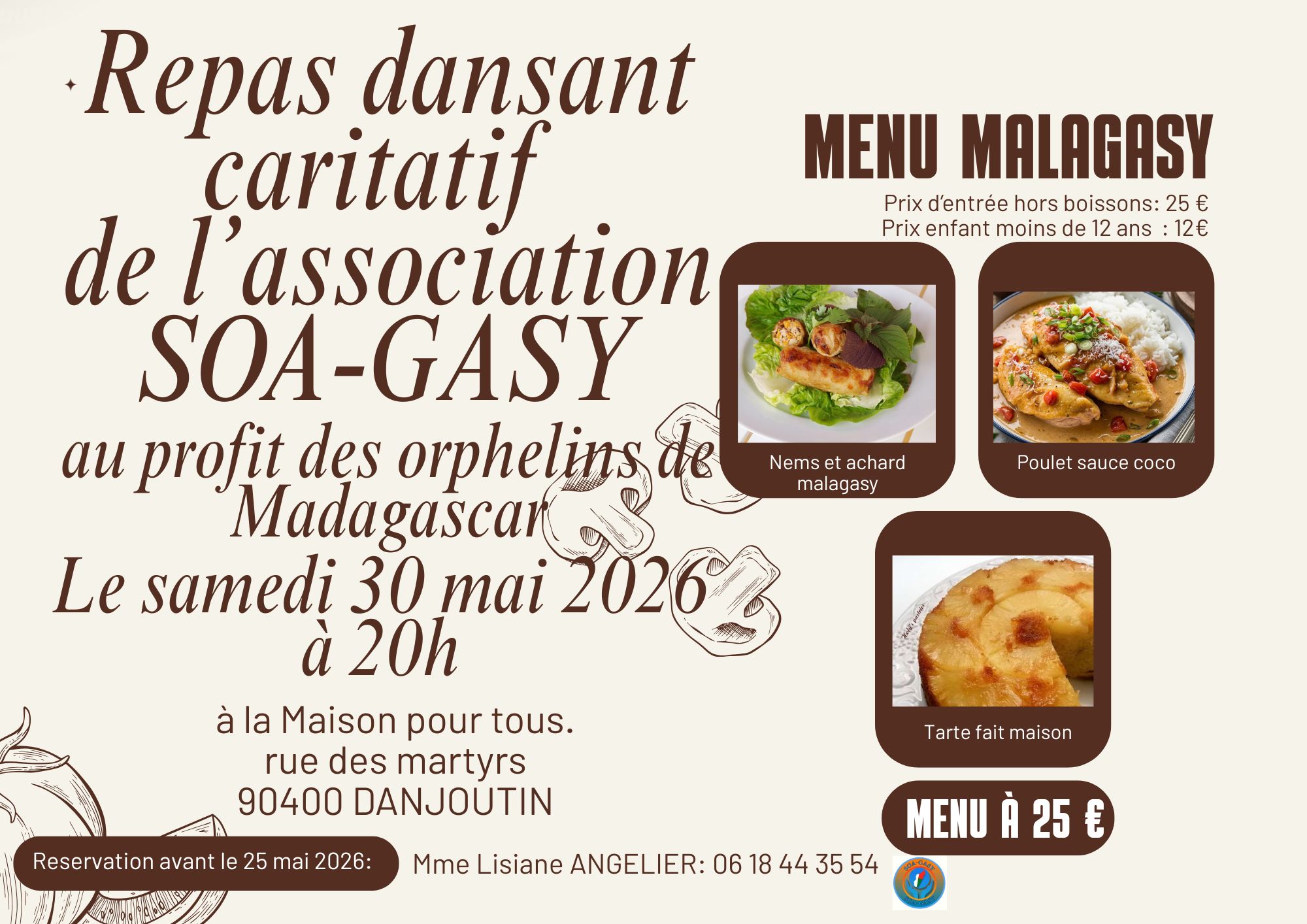 Repas dansant caritatif