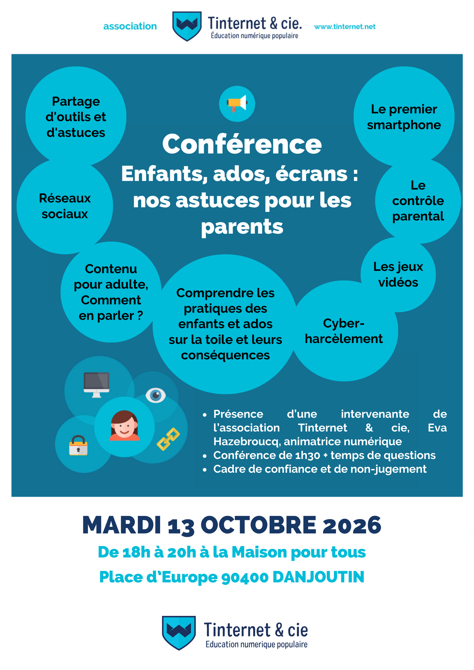 Conférence "Enfants, ados, écrans : nos astuces pour les parents"